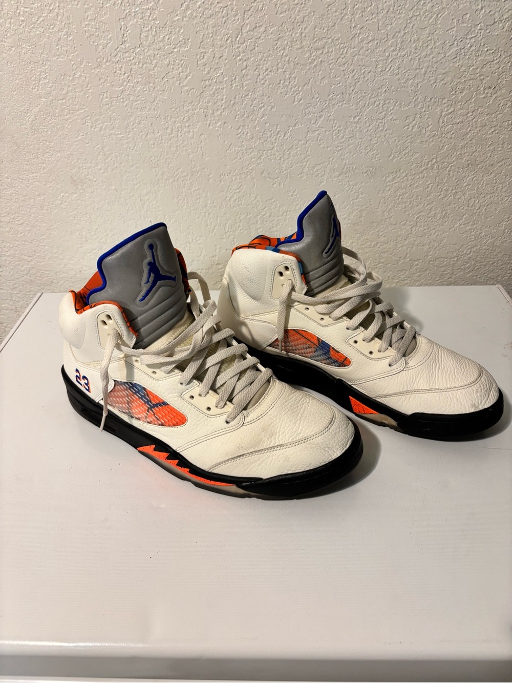 Air Jordan 5 Retro “International Flight” in White, Orange & Blue